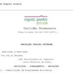 certidão permanente
